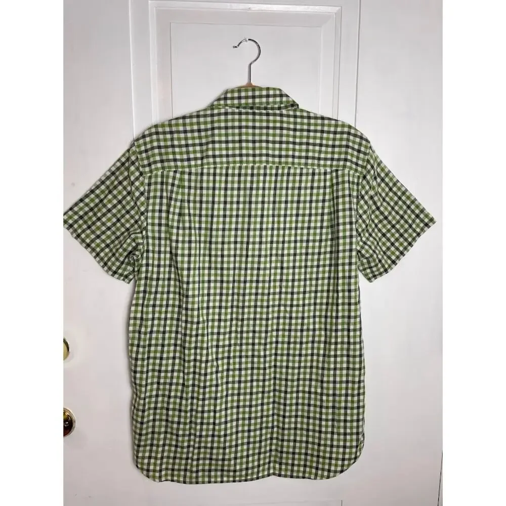 The North Face Mens Button Up‎ Shirt Plaid Short Sleeve Casual Gorpcore Size M